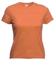 Maglietta Arancio donna 3 stampe retro