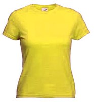 Maglietta donna neutra Gialla